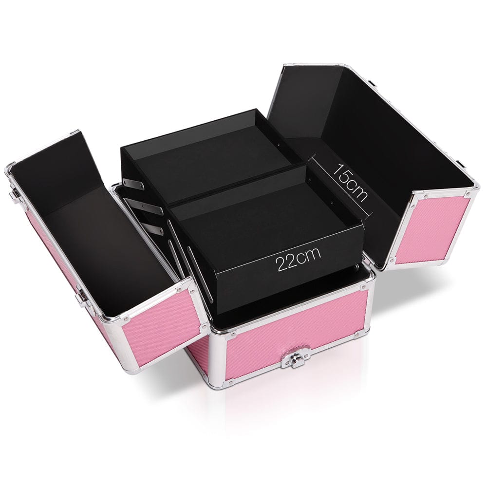 Embellir Makeup Case Beauty Trolley Cosmetic Organiser Box Travel Wheels Diamond main image 0