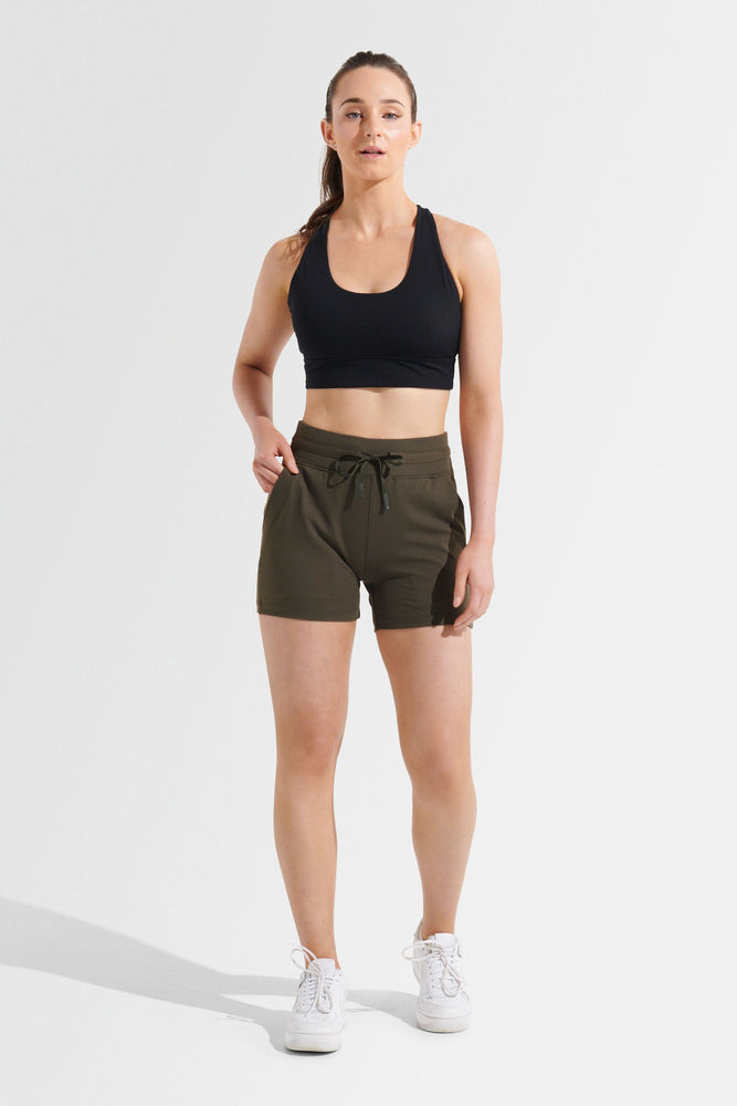 Refined Shorts - Olive - The Zebra Effect