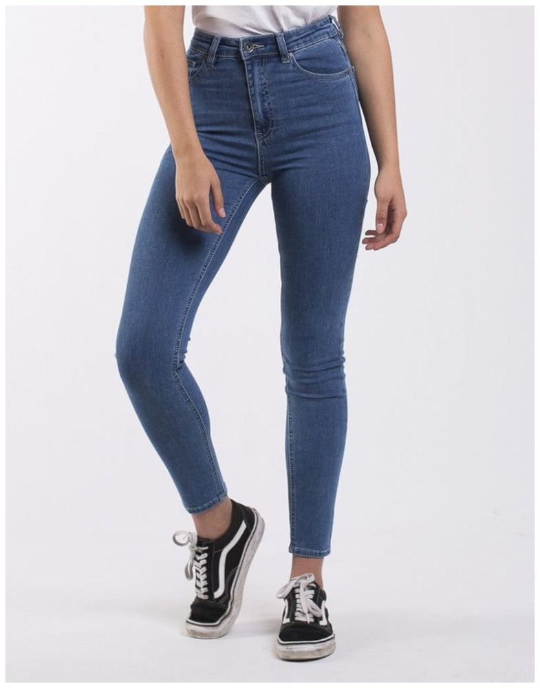 Silent Theory Vice Skinny Jean High Rise - Blue Bell - The Zebra Effect