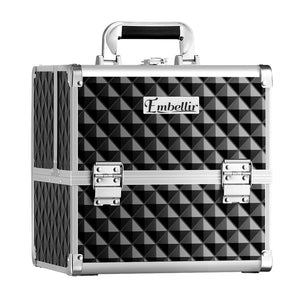 The Zebra Effect Health & Beauty > Makeup Embellir Makeup Case Beauty Organiser Bag Travel Large Cosmetic Storage Portable CASE-MR-3T-DIBK