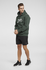 Dynamic Hooded Pullover Sweatshirt - Forest Green