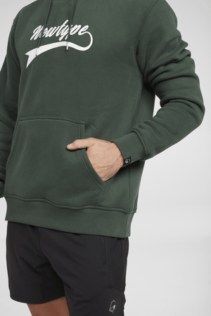 Dynamic Hooded Pullover Sweatshirt - Forest Green