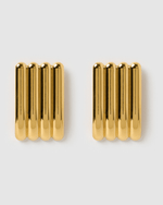 Izoa Camille Stud Earrings Gold