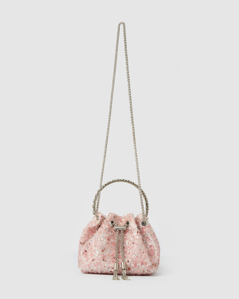 Izoa Crystal Bag Pink