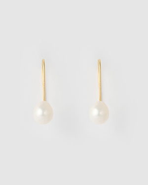 Izoa Daphne Earrings Gold Pearl