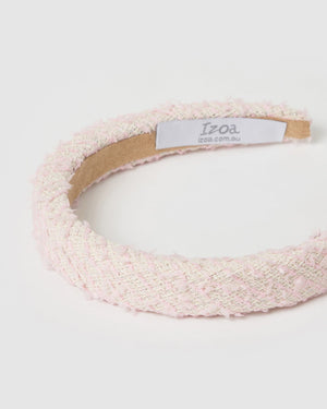 Izoa Delilah Headband Baby Pink