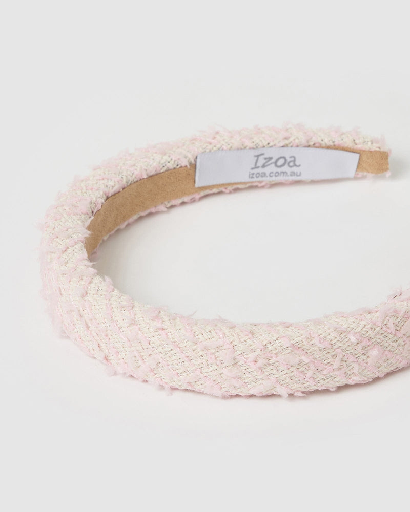 Izoa Delilah Headband Baby Pink