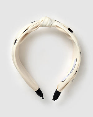 
                
                    Load image into Gallery viewer, Izoa Hair Accessories Izoa Elizabeth Headband White Polka Dot IZ-ELIZABETHHEAD-WHTPOLKADOT
                
            