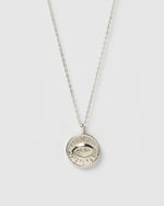 Izoa Evil Eye Pendant Necklace Silver