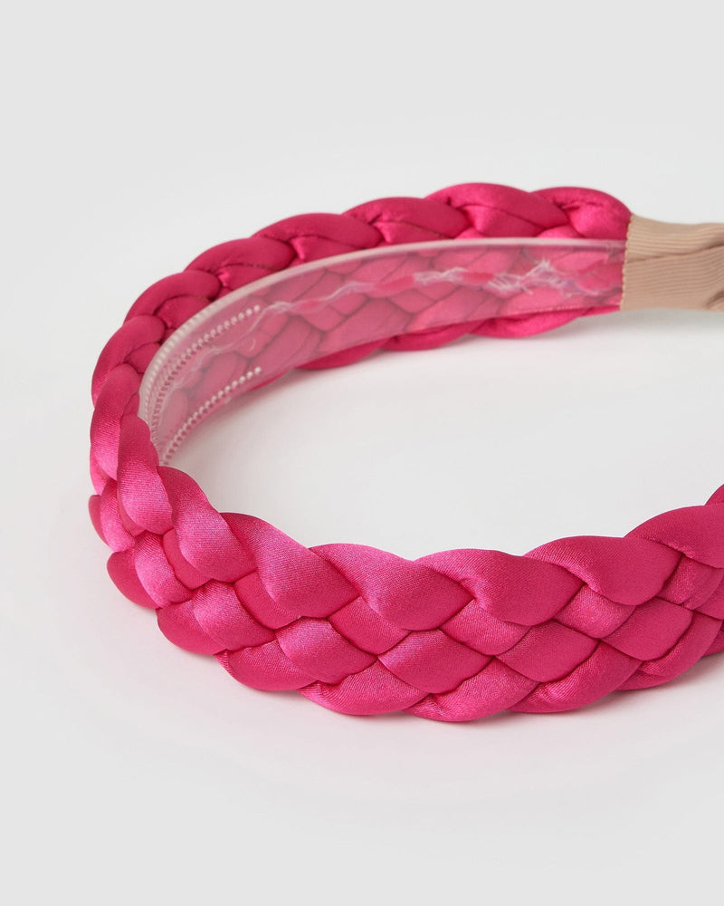 Izoa Hair Accessories Izoa Gabriella Headband Hot Pink IZ-GABRIELLAHEAD-HOTPINK