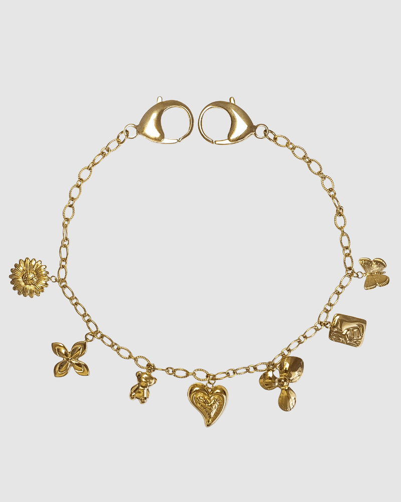Izoa Gold Statement Bag Charm Chain