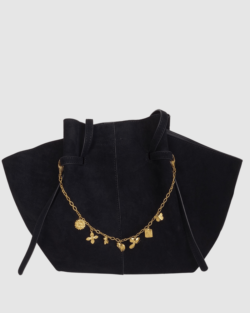Izoa Gold Statement Bag Charm Chain