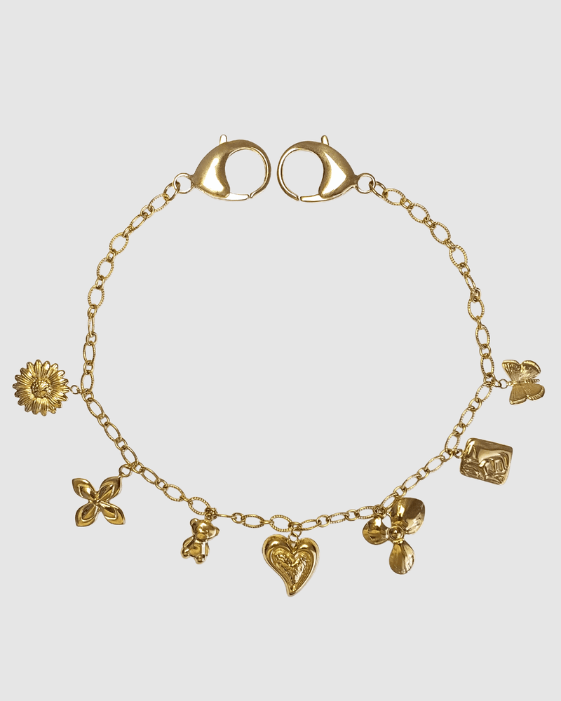 Izoa Gold Statement Bag Charm Chain