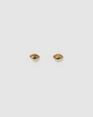 Izoa Ira Stud Earrings Gold