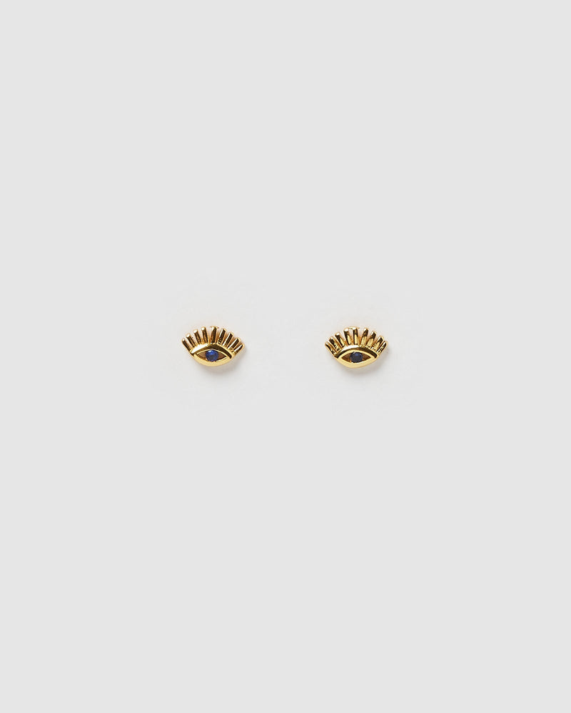 Izoa Ira Stud Earrings Gold
