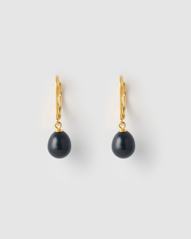 Izoa Juliet Earrings Navy Pearl