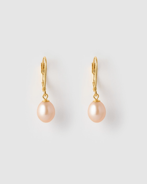 Izoa Juliet Earrings Pink Pearl