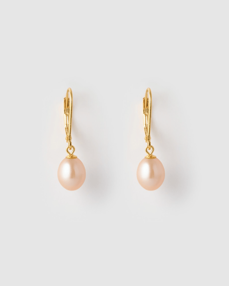 Izoa Juliet Earrings Pink Pearl