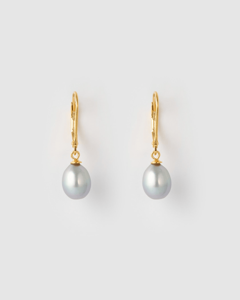 Izoa Juliet Earrings Silver Pearl