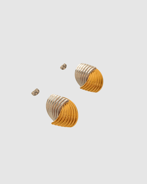 Izoa Kalina Stud Earrings Mix Metal