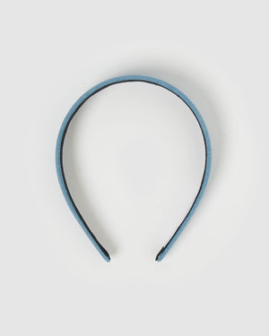 Izoa Hair Accessories Izoa Kira Denim Headband Light Blue IZ-KIRADENIM-LBLUE
