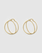 Izoa Alphabet Letter O Hoop Earrings