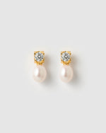 Izoa Marissa Stud Earrings Gold