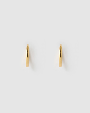 Izoa Medium Solid Huggie Earrings