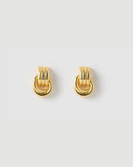 Izoa Mini Fusion Stud Earrings Gold