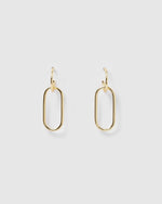 Izoa Mini Link Earrings Gold