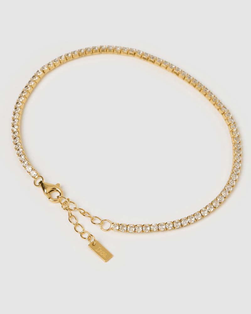 Izoa Mini Tennis Bracelet Gold
