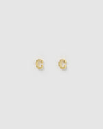 Izoa Little Letter C Stud Earrings Gold