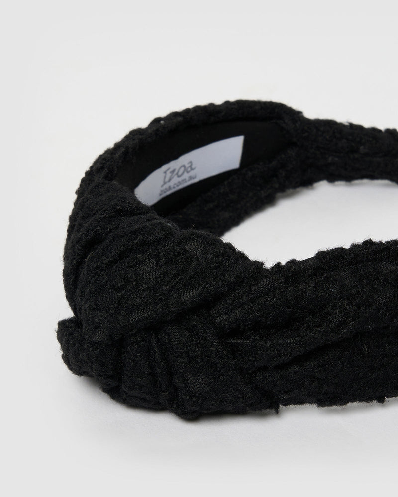Izoa Missy Headband Solid Black