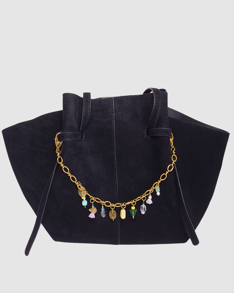 Izoa Multi Gem Bag Charm Chain