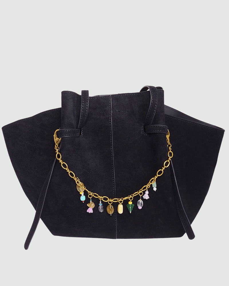 Izoa Multi Gem Bag Charm Chain