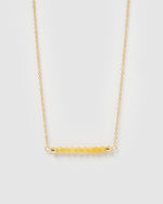 Izoa November Beaded Birthstone Necklace