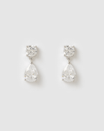 Izoa Ottie Stud Earrings Silver