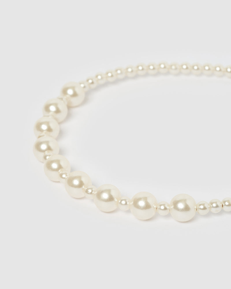 Izoa Hair Accessories Izoa Remi Headband White IZ-REMI-WHITE