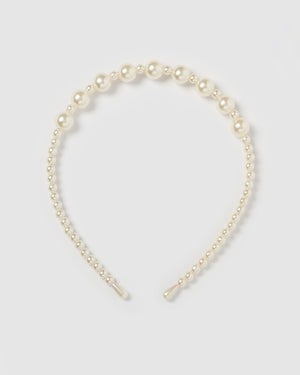 Izoa Hair Accessories Izoa Remi Headband White IZ-REMI-WHITE