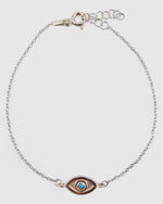 Izoa Safira Eye Bracelet Light Blue