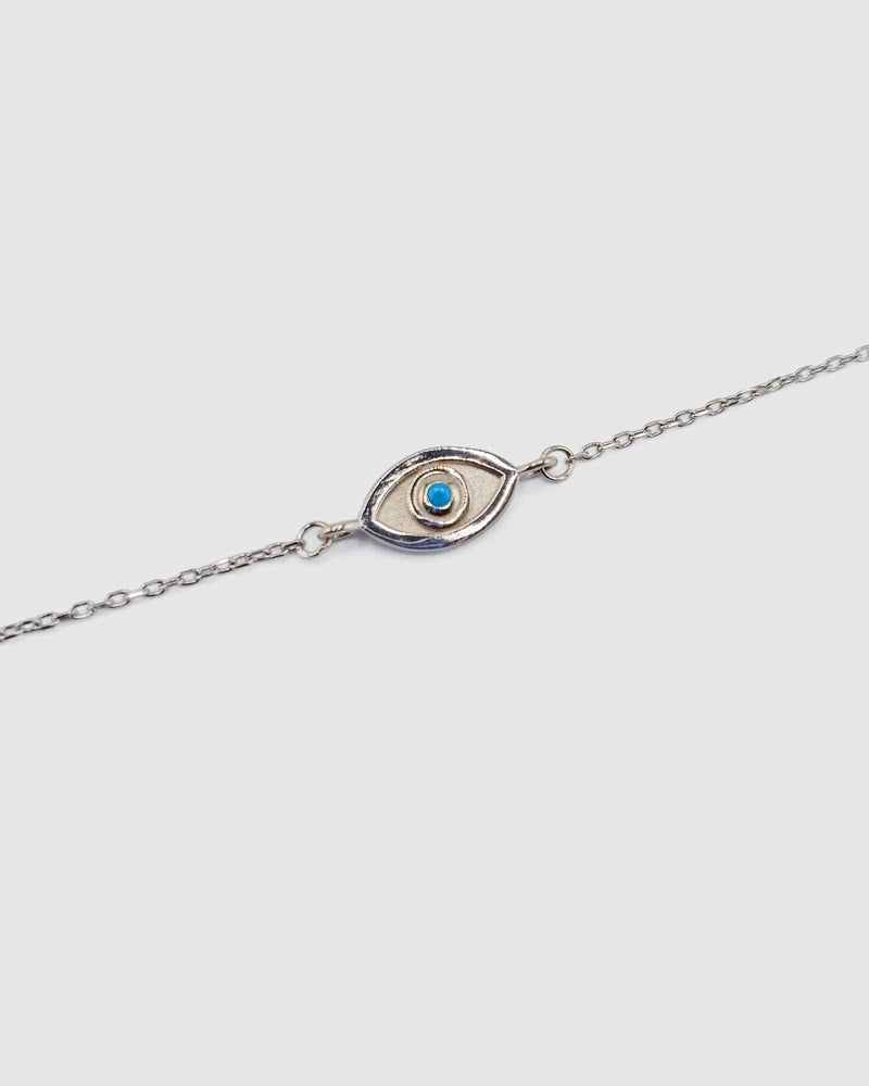 Izoa Safira Eye Bracelet Light Blue
