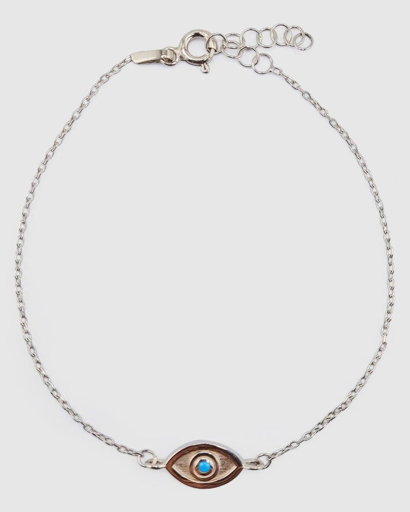 Izoa Safira Eye Bracelet Light Blue