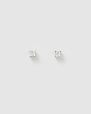 Izoa Dion Mini Stud Earrings Sterling Silver