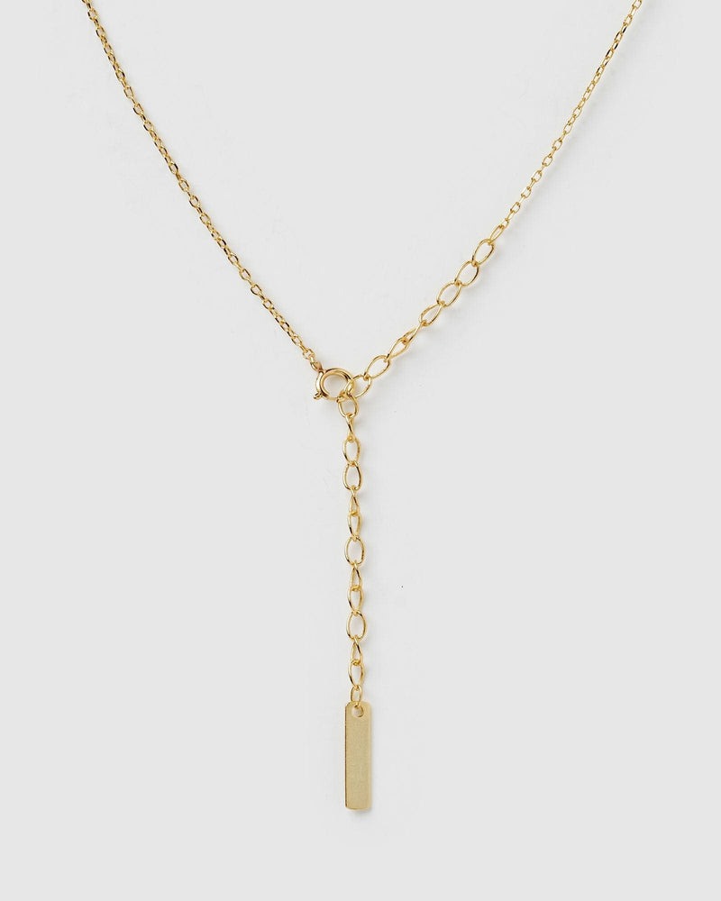 Izoa Star Sign Necklace Aquarius Gold