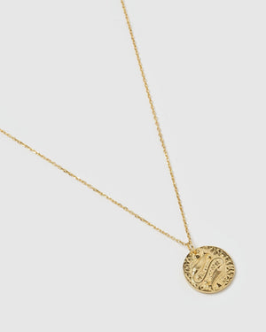 Izoa Necklaces Izoa Star Sign Necklace Pisces Gold IZ-STARNECK-PISCES