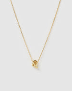 Izoa Leo Star Sign Symbol Necklace Gold