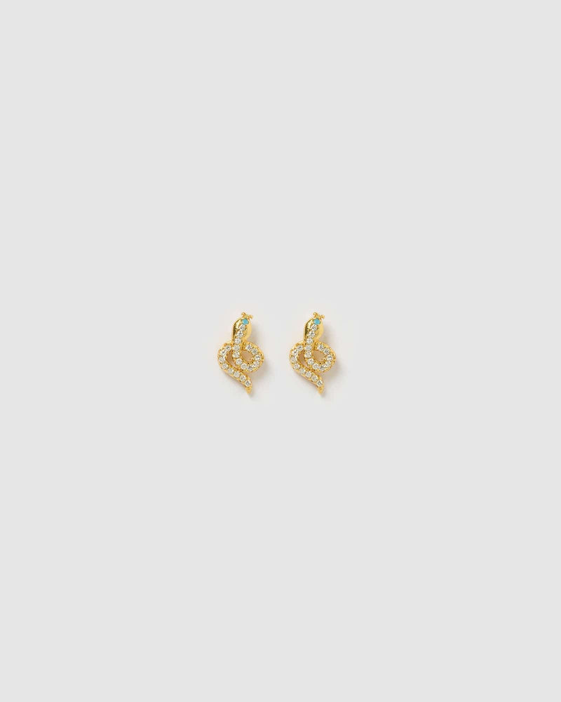 Izoa Taipan Earrings Gold