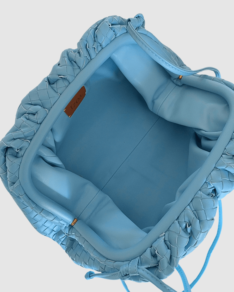 Izoa Vincenza Woven Bag Light Blue