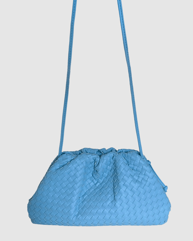 Izoa Bags Izoa Vincenza Woven Bag Light Blue IZ-VINCENZA-LBLUE