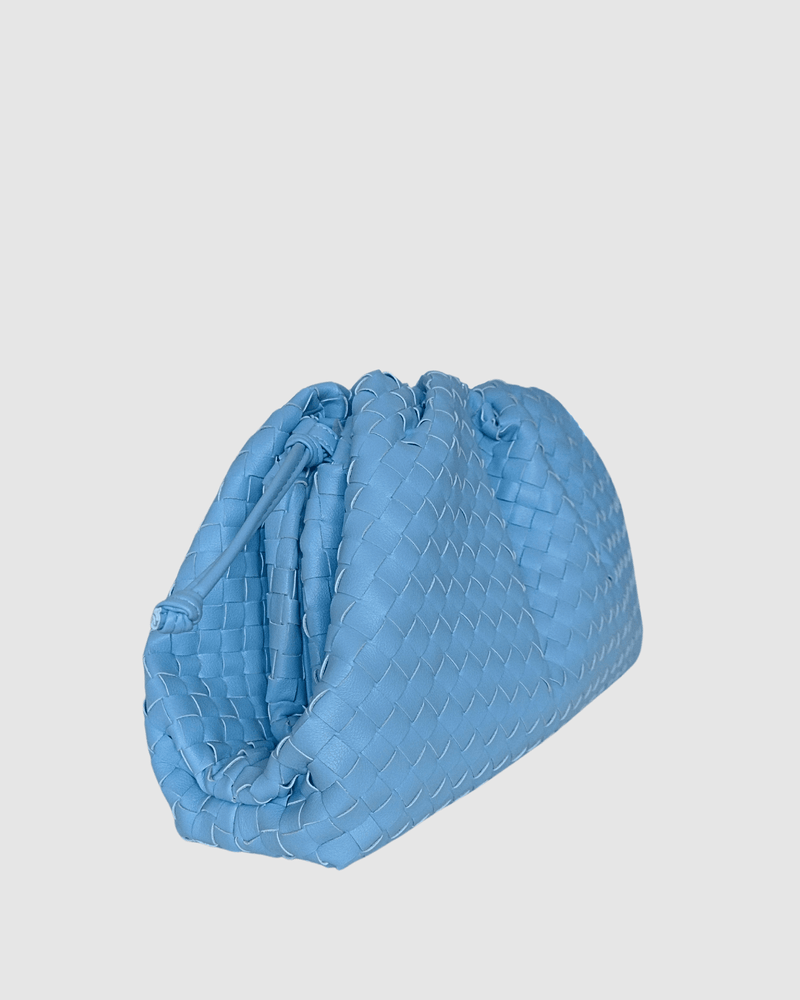 Izoa Bags Izoa Vincenza Woven Bag Light Blue IZ-VINCENZA-LBLUE